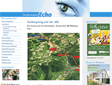 Tablet Screenshot of ihr-wochenblatt-echo.de